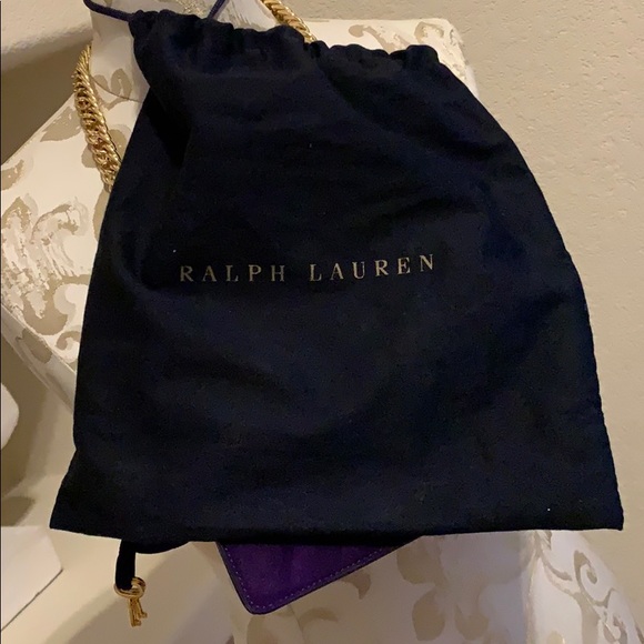 Authentic RUNWAY Ralph Lauren suede purse - Picture 6 of 8